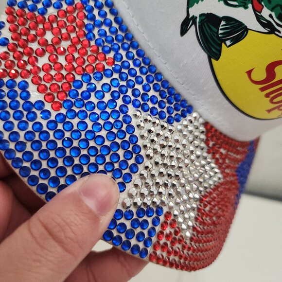 Bass Pro Shops Bling Mesh-Back Cap - Patriotic Hat - Picture 4 of 11